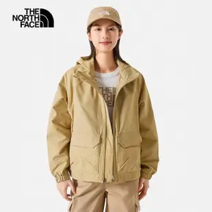 【The North Face】TNF 風衣外套 防風舒適保暖 W HERITAGE WIND JACKET - AP 女 卡其(NF0A87W9LK5)