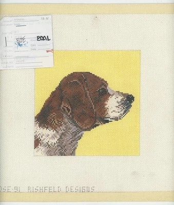 Rishfeld Designs Beagle Portrait Hand Painted Needlepoint Canvas **READ**
