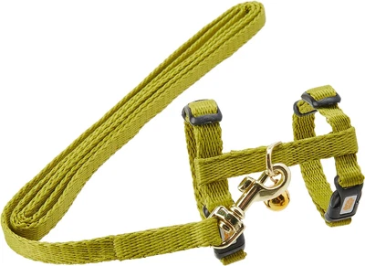 Living World Adjustable Harness and Lead Set for Ferret, Green