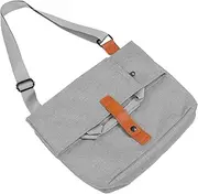 [VALICLUD] Messenger Bag Laptop Tote Bag Large Handbag Vintage Purses Bag for Men Cross Body Bag for Women Bag Travel Carry Travel Bag Bucket Bag Cargo Bag Light Grey Nylon