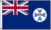Ariv Hommey 5x3 Ft Queensland Flag, Australian State of Queensland Large Banner Decor, Digital Printed 100D Polyester Flags W/Two Metal Grommets (QLD, 150x90 cm)