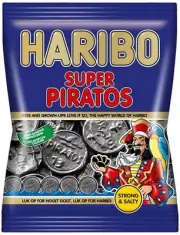 Haribo Super Piratos 120g, 20-Pack - Danish Licorice