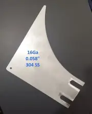 Riving Knife Narrow Kerf Ryobi BT3000 (May fit others) 304 Stainless Steel 16Ga
