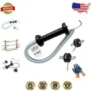 Expandable Electric Fence Handles Set - Versatile 4-Piece Kit for All Animals