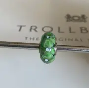 Trollbeads Rare Green Glass Bead