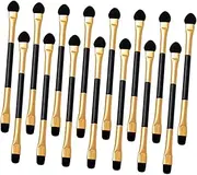 CANIGHT 15pcs Double-sided Makeup Brushes Set Eyeshadow Applicators for Women Portable Eye Shadow Brush Comfortable Handle Diverse Usage