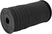 100 Yard Stretch Cord, Flat Knit Elastic, Sewing Flat Elastic for Sewing Belts and Pant Waist DIY Crafts (8mm Wide)(Black)
