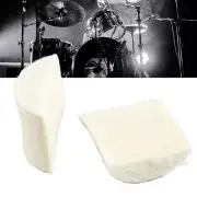 2Pcs Drum Pedal Beater Felt Pads Replacement For Bass Mallet Hammer Head Per Cus