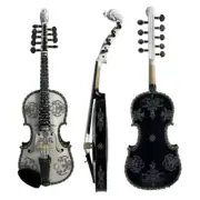 Deluxe fancy Norwegian fiddle 4/4 violin (4*5) Hardanger fiddle,huge sound