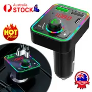 Hands-Free Bluetooth 5.0 Car Wireless FM Transmitter Adapter 2USB PD Charger BH