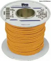 Alpha Wire hook Up wire MIL-W-168 - 30M REEL- BRAND NEW - 1858/19 OR005