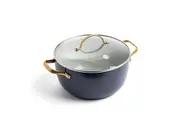 GreenPan Padova Series Non Stick Coated Dark Blue Kitchen Casserole Dish 24cm