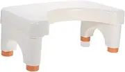 SOESFOUFU Toilet Step Stool Adjustable Height Plastic Poop Stool for Adults Seniors Portable Bathroom Squat Aid Compact Design for Optimal Bowel Comfort