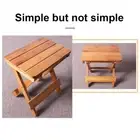 Folding Wood Chair Camping Chair Portable Chair Stool Bedside Step Stool