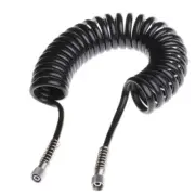 Lightweight Air Compressor Hose Black PU Recoil Air Hose Flexible Kink