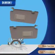 2X Left & Right Sun Visor w/ Mirror For Nissan Tiida C11 Hatch Sedan 2004-2012