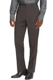 Canali Mens Tic Weave Wool Dress Pants 38 Brown IT 56 - NWT $395