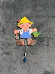 Hampelmann Austria Jumping Jack Pull String Puppet Vintage WoodToy By Grossmann