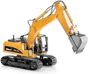 Top Race Toy Metal Diecast Digger/Excavator Construction Tractor Model Farm Truck Vehicle Toys with Shovel- Sand Diggers & Trucks for Kids Adults Boys Girls Children Ages 3 + Year Olds–Tr-211D-Yellow