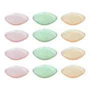 12PK Lemon & Lime Moroccan Deco Dinner Plate 25cm Amber/Green/Pink Assorted