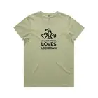 Dog Loves Lockdown Cute Restrictions Slogan Ladies T-Shirt