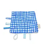 日本 COCOWALK安撫巾/手帕 - 藍色格紋