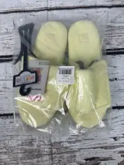 New Muk Luks Soft Slide On Slippers - Women's Size 9-10 Yellow Cozy Soft