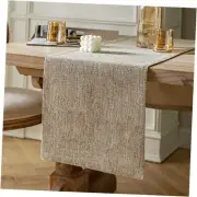 Burlap Style Farmhouse Table Runners 14x72 inches Classic Burlap/Oatmeal Beige