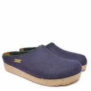 HAFLINGER KRIS BLUE FELT SLIPPERS