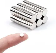 Deryun 60 Pack Small Magnets for Crafts - Mini Tiny Magnets for Fridge, Refrigerator, Whiteboard - Round Multi-Use