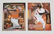 ADLEY RUTSCHMAN (2) 2024 TOPPS CHROME REFRACTOR #80 2021 SKYBOX UNIVERSE #27