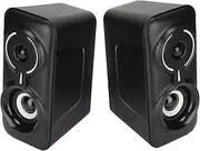 Computer Speaker,Portable Stereo Sound Desktop Computer Wired Speaker Desktop Game RGB Luminous Subwoofer Computer Box Speaker for Desktops,Laptops,Video Cameras,Monitors,TVs, etc.