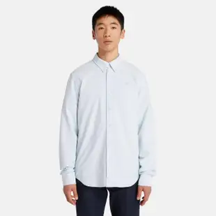 【Timberland】男款天空藍牛津長袖襯衫(A2ARQB02)