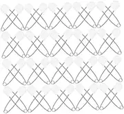 Veemoon 60pcs Safety Pins Large White Nappy Brooches for Diapers Clothes DIY Crafts and Jewelry Making Durable and Scratch Design for Adult Use