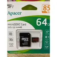 在飛比找蝦皮購物優惠-APACER宇瞻 microSDXC64g記憶卡