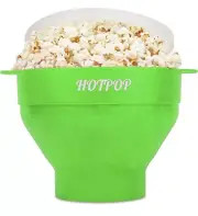 Microwave Silicone Popcorn Popper - HOTPOP / Green