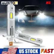 2-8x AUXITO H1 LED Headlight Bulb High Low Beam Fog Light DRL 6500K Bright White (for: Smart)