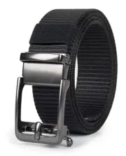 Tactical-Military-Men-Belt - Adjustable Nylon Webbing Canvas Web Belts with A...