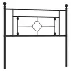 Metal Bed Headboard Black Industrial Bed Frame Head Bedhead King Single 107cm