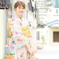 在飛比找ETMall東森購物網優惠-日本和服浴衣女 改良和服 滌綸不易皺 日本旅游寫真和服 金魚