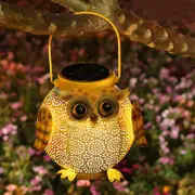Owl Hanging Solar Lights Lanterns Garden Light Water-resistant Decorative Lights Outdoor for Patio Yard