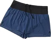 [PHJTOMK] Mens 3 Inch Athletic Workout Dry Mesh Training Shorts Mesh Running Shorts with Zipper Pocket Casual Jogging Short, Blue 1, XXL