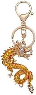 Vaveren 6x Dragon Key Chain Pendant Bag Pendant Cute 2024 Dragon Chinese Lunar New Year Keychain Car Keyring for Backpack Party Supplies