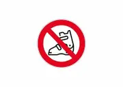 akachafactory Stick sticker signage shoe board ski banned ban