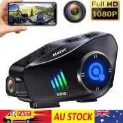 Bluetooth Motorcycle 1080P HD Camera Recorder Motorbike Helmet Headset Intercom
