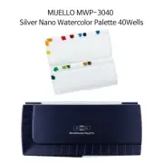 MIJELLO MWP-3040 Silver Nano Watercolor Palette 40Wells 390x165x35mm