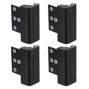 4 Set Home Security Door Lock Door Reinforcement Lock Withstand 800lbs Black
