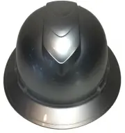 Custom Painted Hard Hat Ridgeline Full Brim Metallic Silver
