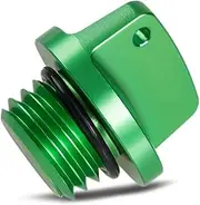 ZHAOYUFEN Motorcycle Oil Filler Plug Cap Cover Compatible With Ninja 250 250R 300 Z250 Z750 Z1000 ZX 6R 6RR 10R 12R 14R ZZR250 ZZR400 ZZR1100(Green)