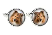 Collie Rough cufflink with a picture Art-Dog
